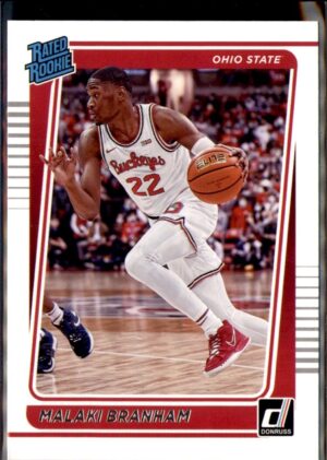 2022 Panini Chronicles Draft Picks #18 Malaki Branham Donruss RR Black