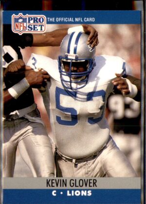 1990 Pro Set #496a Kevin Glover Listed as C-G on card back