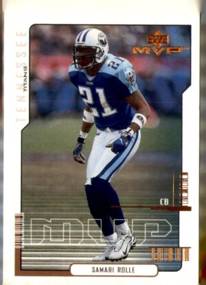 2000 Upper Deck MVP #180 Samari Rolle