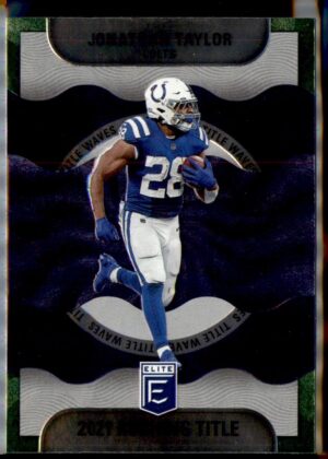 2022 Donruss Elite #TW4 Jonathan Taylor Title Waves Green