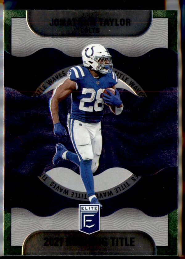 2022 Donruss Elite #TW4 Jonathan Taylor Title Waves Green