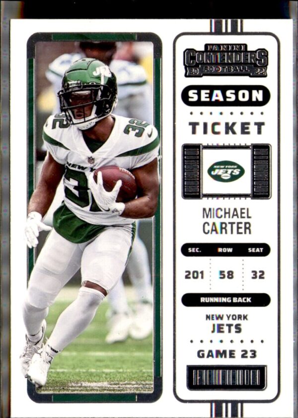 2022 Panini Contenders #92 Michael Carter