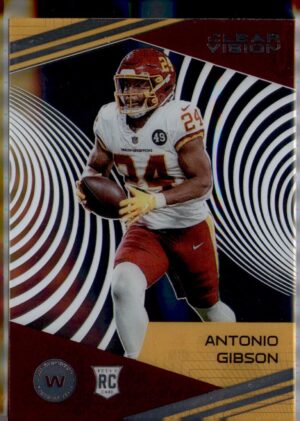 2020 Panini Chronicles #CV-10 Antonio Gibson Clear Vision Rookies