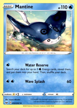 SWSH01: Sword & Shield Base Set #052/202 Mantine