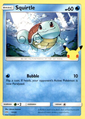 McDonald's 25th Anniversary Promos #017/025 Squirtle - 17/25