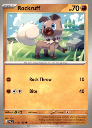SV02: Paldea Evolved #116/193 Rockruff