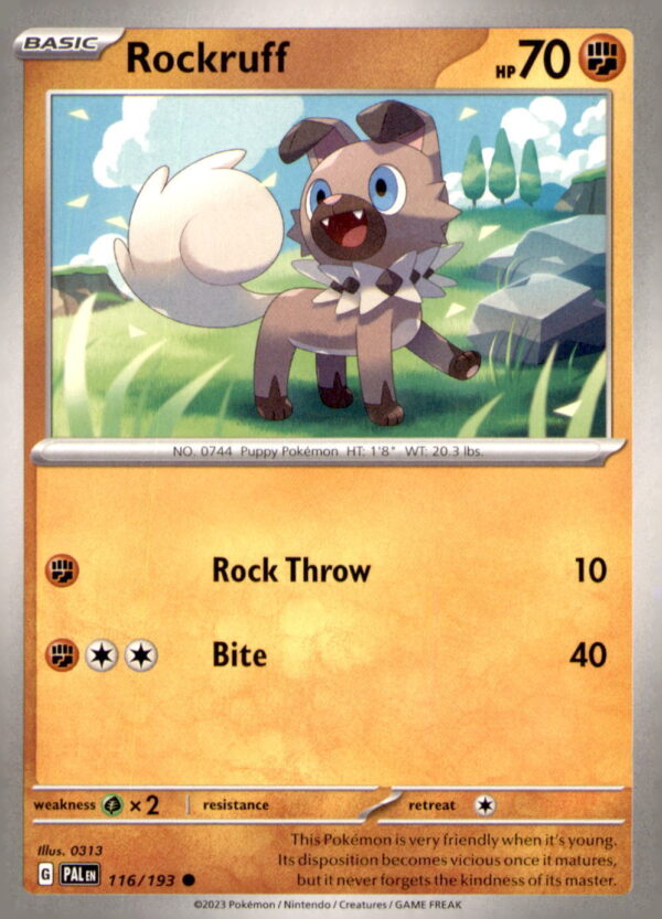 SV02: Paldea Evolved #116/193 Rockruff