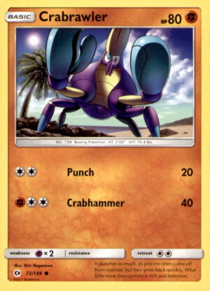 SM Base Set #72/149 Crabrawler