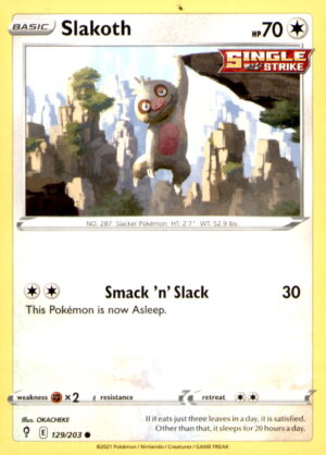 SWSH07: Evolving Skies #129/203 Slakoth