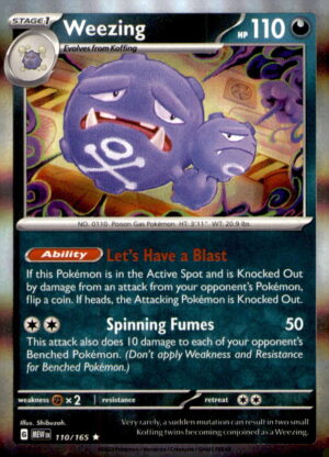 SV: Scarlet & Violet 151 #110/165 Weezing