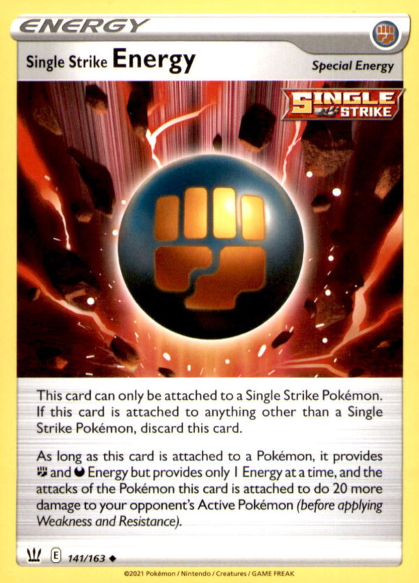 SWSH05: Battle Styles #141/163 Single Strike Energy