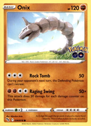 Pokemon GO #036/078 Onix