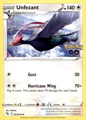 Pokemon GO #063/078 Unfezant