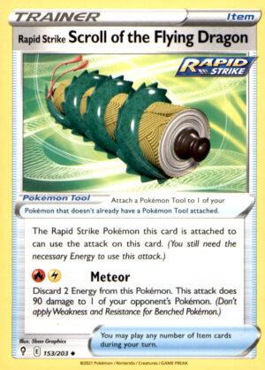 SWSH07: Evolving Skies #153/203 Rapid Strike Scroll of the Flying Dragon
