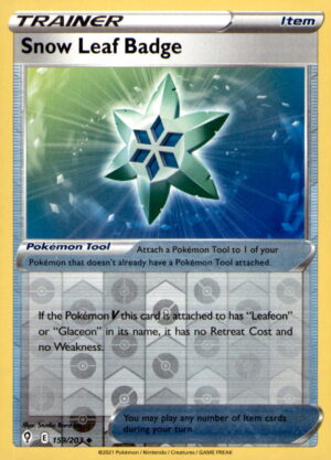SWSH07: Evolving Skies #159/203 Snow Leaf Badge