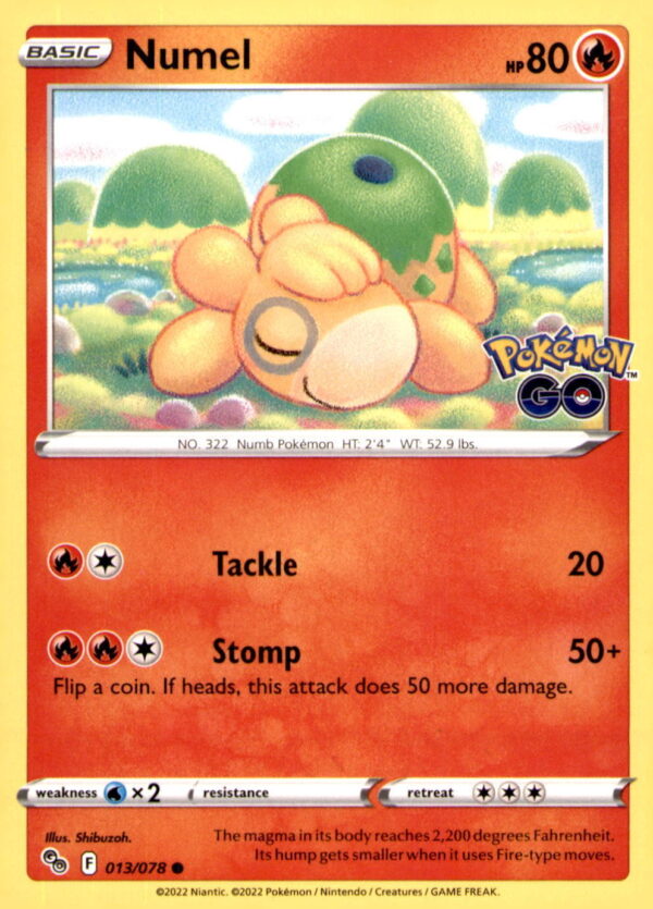 Pokemon GO #013/078 Numel