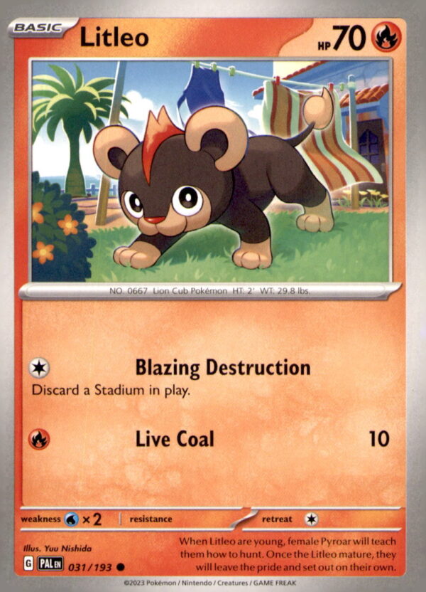 SV02: Paldea Evolved #031/193 Litleo