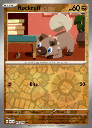 SV03: Obsidian Flames #116/197 Rockruff