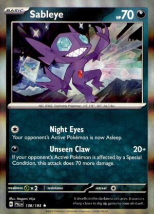 SV02: Paldea Evolved #136/193 Sableye