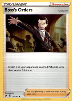 Battle Academy 2022 #154/192 Boss's Orders (#44 Pikachu Stamped)