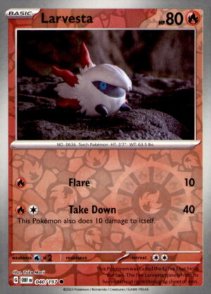 SV03: Obsidian Flames #040/197 Larvesta