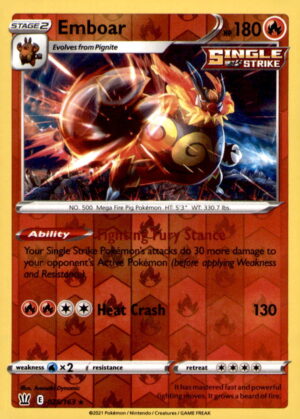 SWSH05: Battle Styles #025/163 Emboar