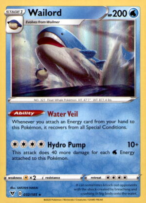 SWSH04: Vivid Voltage #032/185 Wailord
