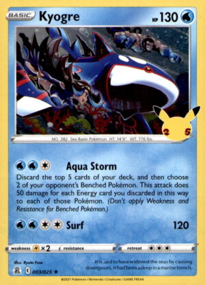 Celebrations #003/025 Kyogre
