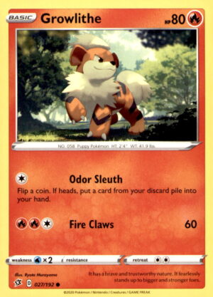 SWSH02: Rebel Clash #027/192 Growlithe