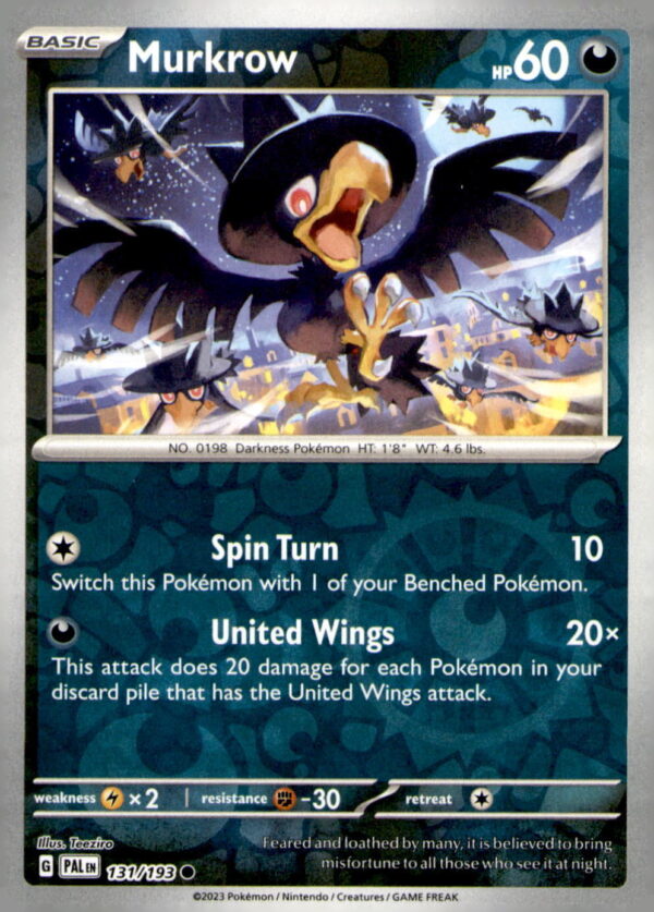 SV02: Paldea Evolved #131/193 Murkrow