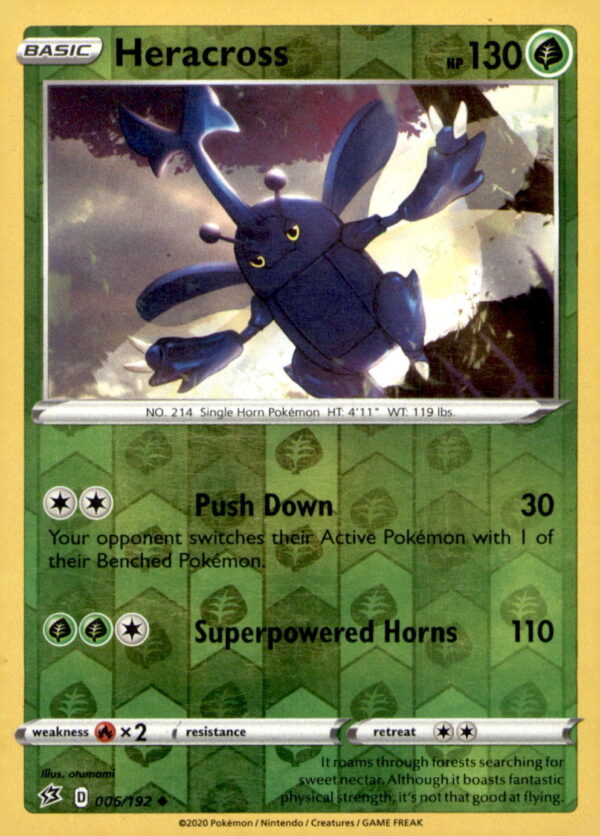 SWSH02: Rebel Clash #006/192 Heracross