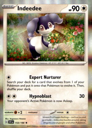 SV01: Scarlet & Violet Base Set #153/198 Indeedee