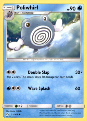 SM Base Set #31/149 Poliwhirl