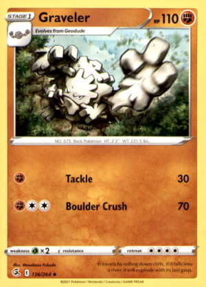 SWSH08: Fusion Strike #136/264 Graveler