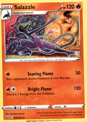 SWSH01: Sword & Shield Base Set #028/202 Salazzle