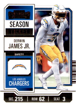 2023 Panini Contenders #57 Derwin James Jr. Season Ticket Retail