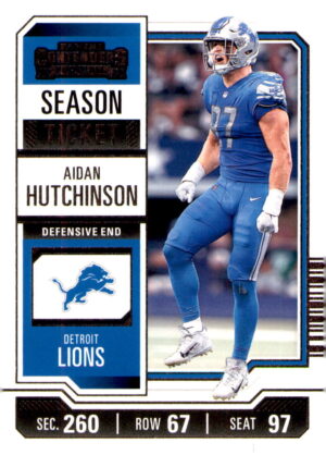 2023 Panini Contenders #33 Aidan Hutchinson Season Ticket Retail
