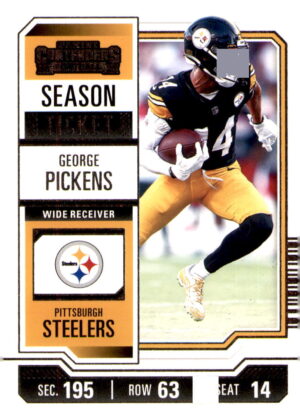 2023 Panini Contenders #82 George Pickens Season Ticket Retail