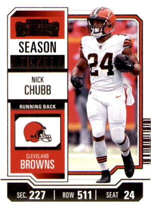 2023 Panini Contenders #26 Nick Chubb Season Ticket Retail