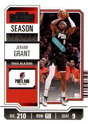 2023-24 Panini Contenders #6 Jerami Grant Season Ticket Retail