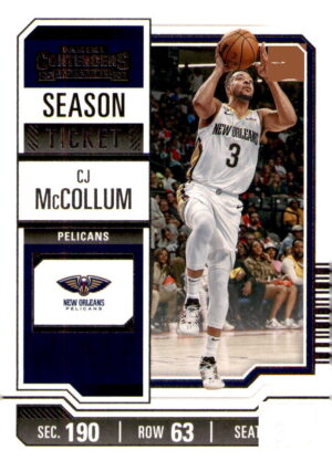 2023-24 Panini Contenders #31 CJ McCollum Season Ticket Retail