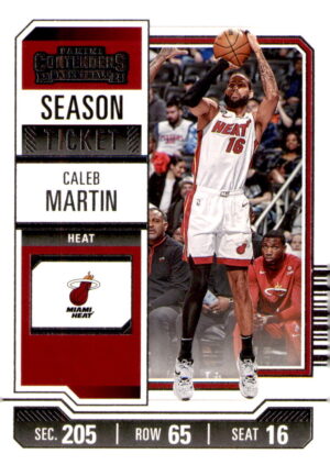 2023-24 Panini Contenders #94 Caleb Martin Season Ticket Retail