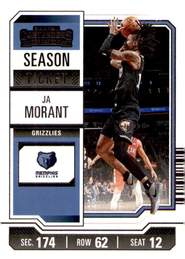 2023-24 Panini Contenders #74 Ja Morant Season Ticket Retail