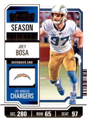 2023 Panini Contenders #58 Joey Bosa Season Ticket Retail