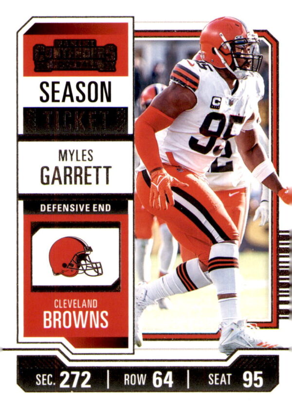 2023 Panini Contenders #25 Myles Garrett Season Ticket Retail