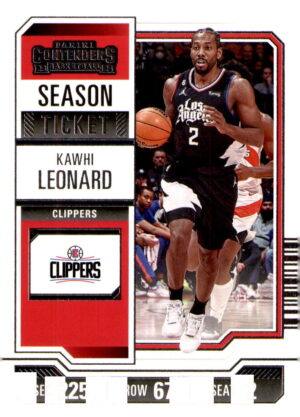 2023-24 Panini Contenders #80 Kawhi Leonard Season Ticket Retail