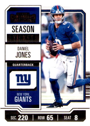 2023 Panini Contenders #75 Daniel Jones Game Ticket Bronze