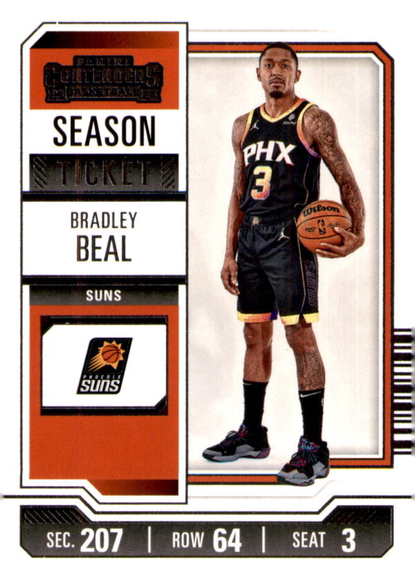 2023-24 Panini Contenders #14 Bradley Beal Season Ticket Retail
