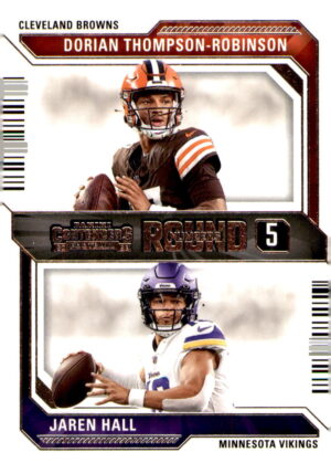 2023 Panini Contenders #22 Dorian Thompson-Robinson / Jaren Hall Round Numbers