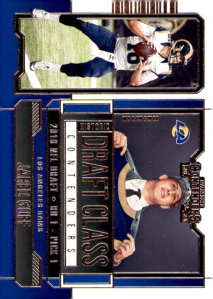 2023 Panini Contenders #HDC-JG Jared Goff Historic Draft Class Contenders